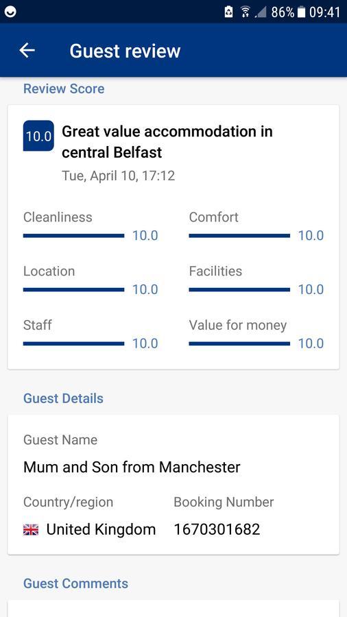 Lawnbrook Town House Hotel Belfast Eksteriør billede